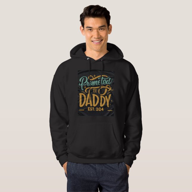 Sudadera papá est 2024, ascendido a Daddy Est. 2024 (Anverso completo)