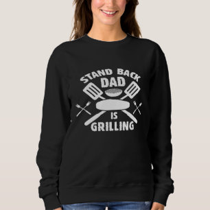 Sudadera Papá está asando al padre de la barbacoa del chef