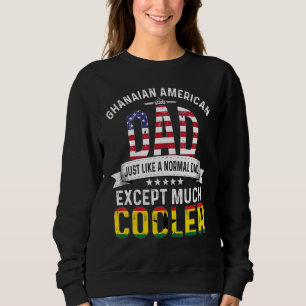 Sudadera Papá estadounidense ghanés Día del Padre Papá País
