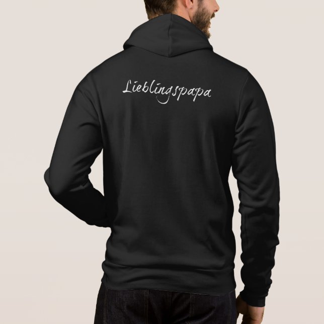 Sudadera Papá favorito - letra blanca 00001 (Reverso)