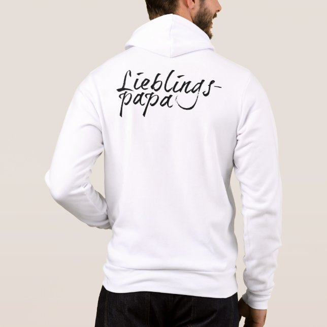 Sudadera Papá favorito - letra negra 00001 (Reverso)