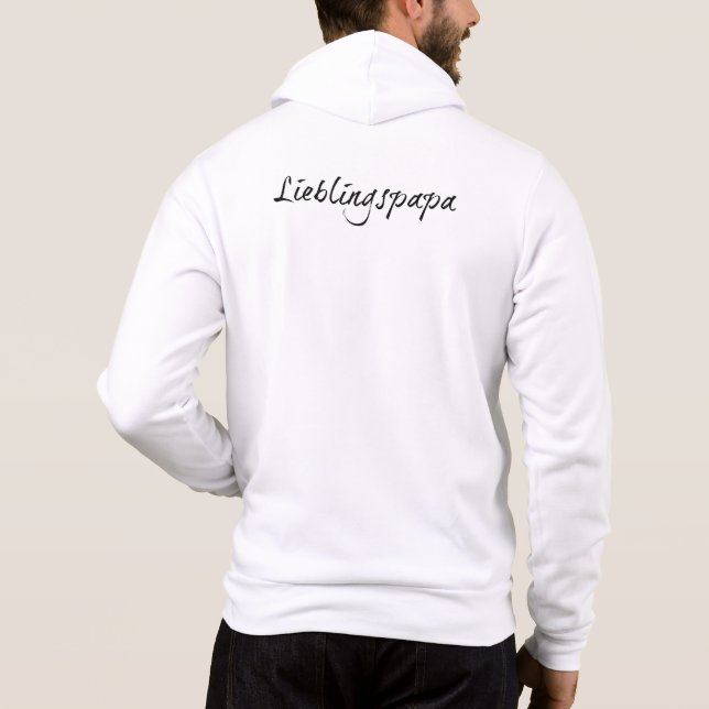 Sudadera Papá favorito - letra negra 00001 (Reverso)
