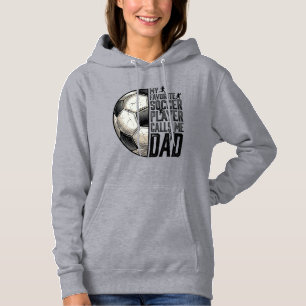 Sudadera Papá Fútbol Grabado Vintage Frase Diseño Vectorial