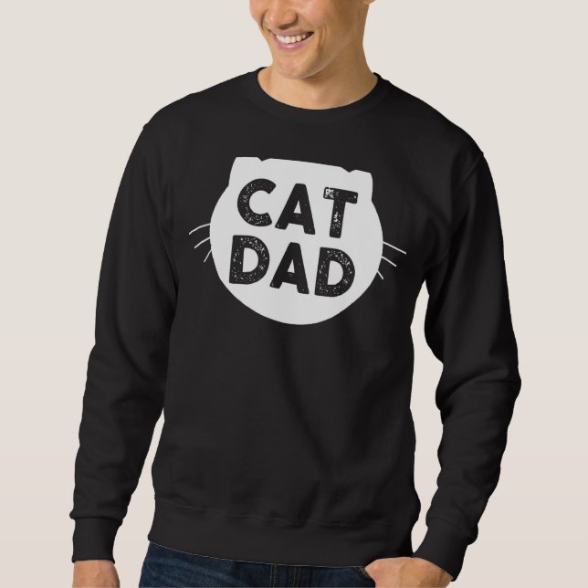 Sudadera Papá gato de los hombres (Anverso)