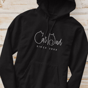 Sudadera Papá Gato Desde La Tipografía Simple Moderna De 20