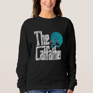 Sudadera Papá Gato El Padrino Gato Loco Hermoso Padre Gatit