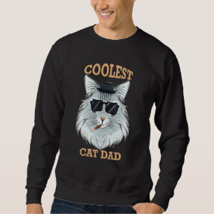 Sudadera Papá gato más frío del mundo