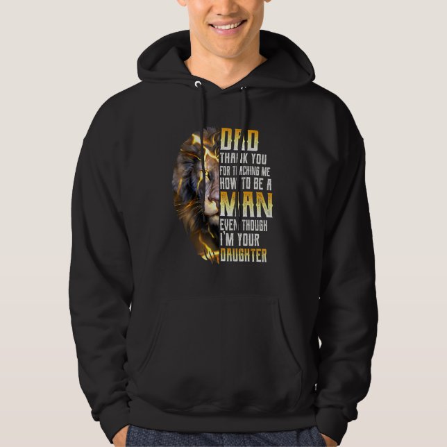 Sudadera Papá Gracias Por Enseñarme A Ser Hombre (Anverso)