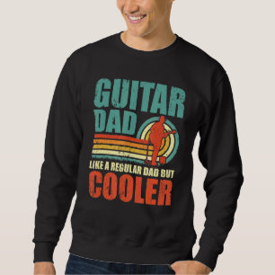 Sudadera Papá guitarra como un papá común pero padre más fr