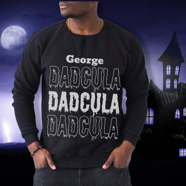 Sudadera Papá Halloween Dadcula cae espeluznante oscuro (Dad Halloween Dadcula fall spooky dark Sweatshirt)