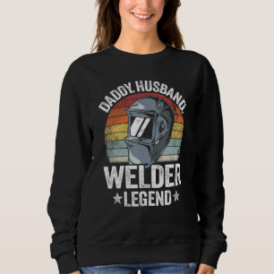Sudadera Papá Hombre Esposo Soldador Leyenda Trabajador De 