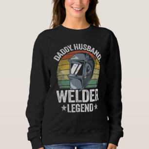 Sudadera Papá Hombre Esposo Soldador Leyenda Trabajador De 