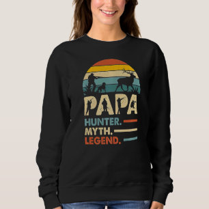 Sudadera Papa Hunter, leyenda del mito que persigue el día