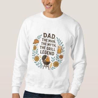 Sudadera Papá la leyenda de la parrilla – Camiseta divertid