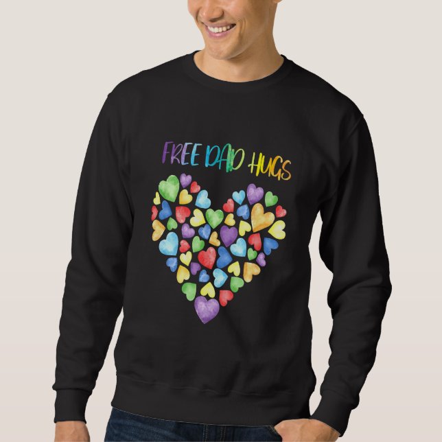 Sudadera Papá Libre Abraza A Papá Libre Abrazos A Orgullo I (Anverso)