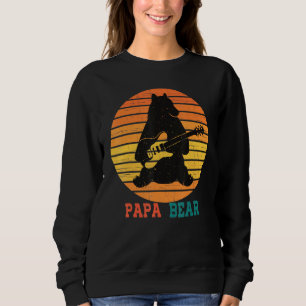 Sudadera Papá lindo oso viejo retro papá Guit del Día del P