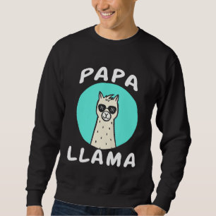 Sudadera Papa Llama Coincidencia Cumpleaños Familia Alpaca