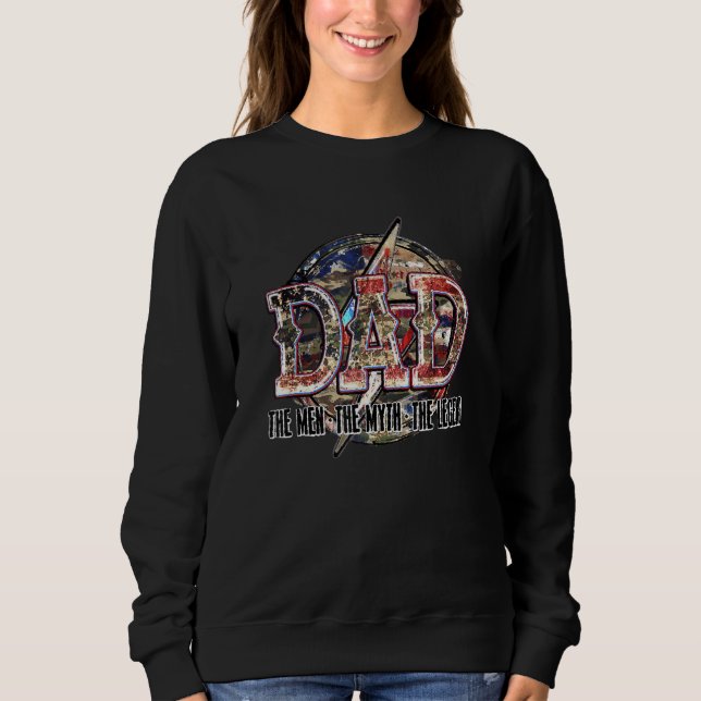 Sudadera Papá Los Hombres El Mito La Leyenda Los Padres Día (Anverso)