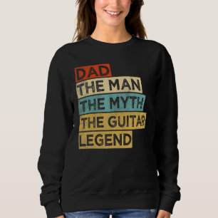 Sudadera Papá Man El Mito De La Leyenda De La Guitarra Vint