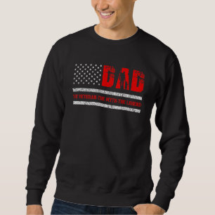 Sudadera Papa Man Myth Legend Us Flag