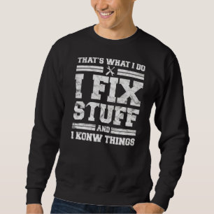Sudadera Papá mecánico para hombres eso es lo que arreglo l