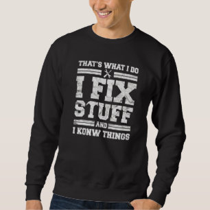 Sudadera Papá mecánico para hombres eso es lo que arreglo l