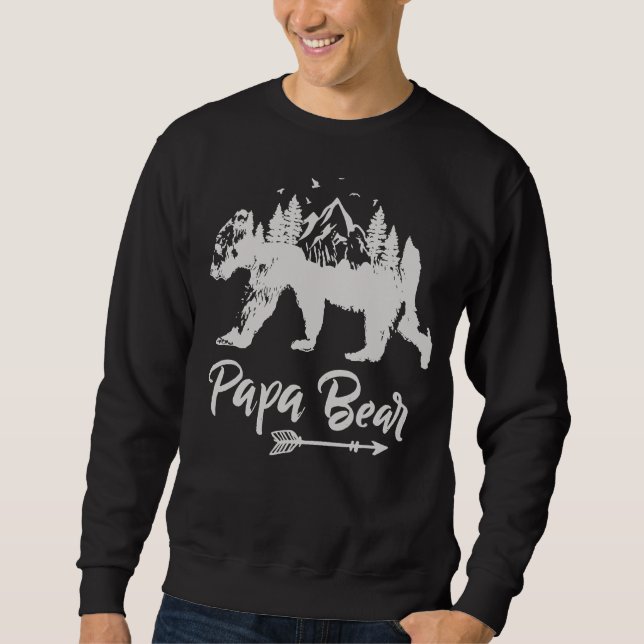 Sudadera Papa Mejor Padre Padres Día Padre Pop Hombres (Anverso)