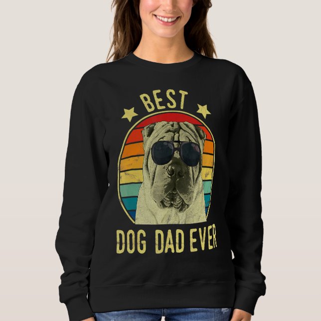 Sudadera Papá mejor perro de los hombres que nunca padre ch (Anverso)