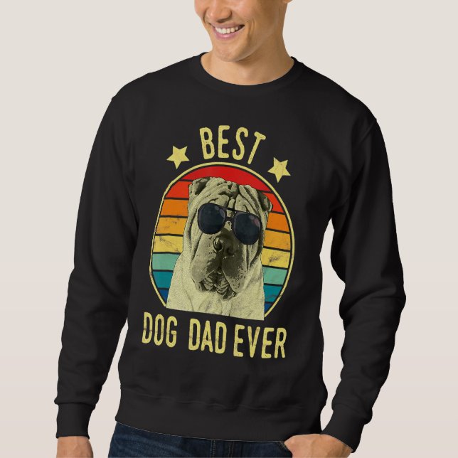 Sudadera Papá mejor perro de los hombres que nunca padre ch (Anverso)