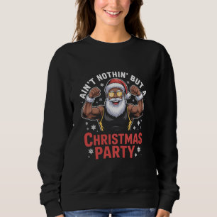 Sudadera Papá Noel afroamericano pijama de Navidad