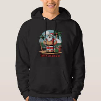 Sudadera Papá Noel con un giro: día de playa