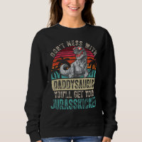 Papá Noel Dinosaurios retro ropa del día del padre