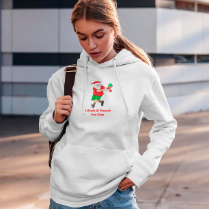 Sudadera Papá Noel Divertido Jugando Pickleball Me Lancé y