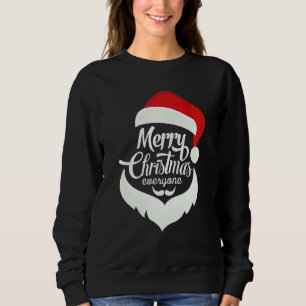 Sudadera Papá Noel Feliz Navidad 2022 Cara de Santa Hombres