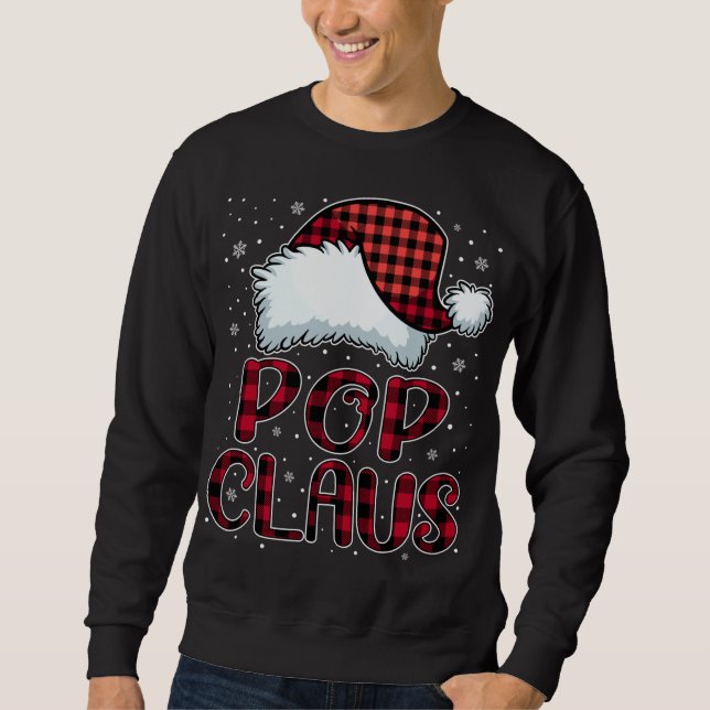 Sudadera Papá Noel Feliz Navidad Búfalo Rojo Santa (Anverso)