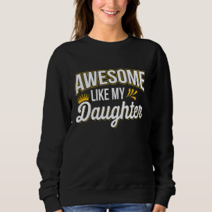 Sudadera Papá Noel Impresionante Como Mi Hija Papá Padre