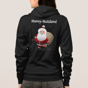 Sudadera Papá Noel lindo con un saco lleno de regalos