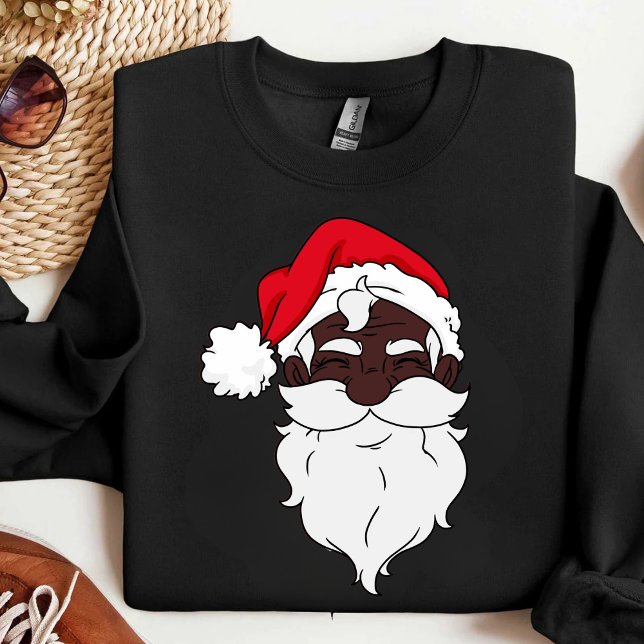 Sudadera Papá Noel negro Papá Noel africano, Papá Noel, Nav (Subido por el creador)