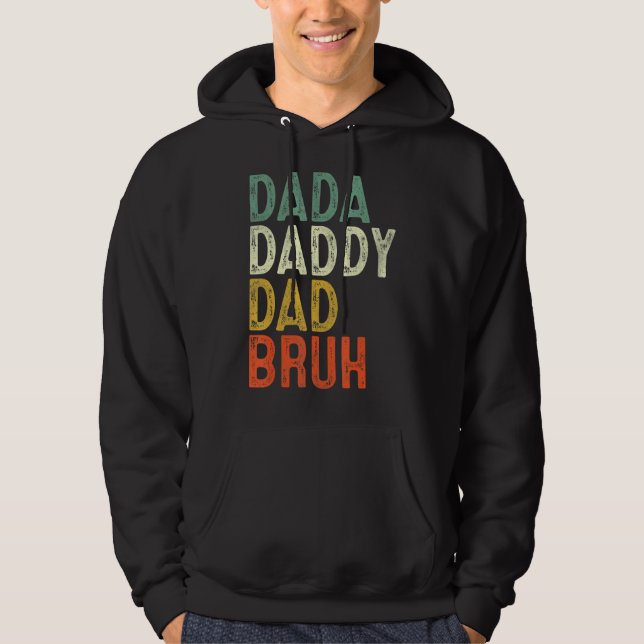 Sudadera Papá Noel Papá Bruh Papi y el Da del Padre (Anverso)