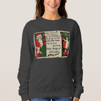 Sudadera Papá Noel Vintage Estafa Probable Navidad.