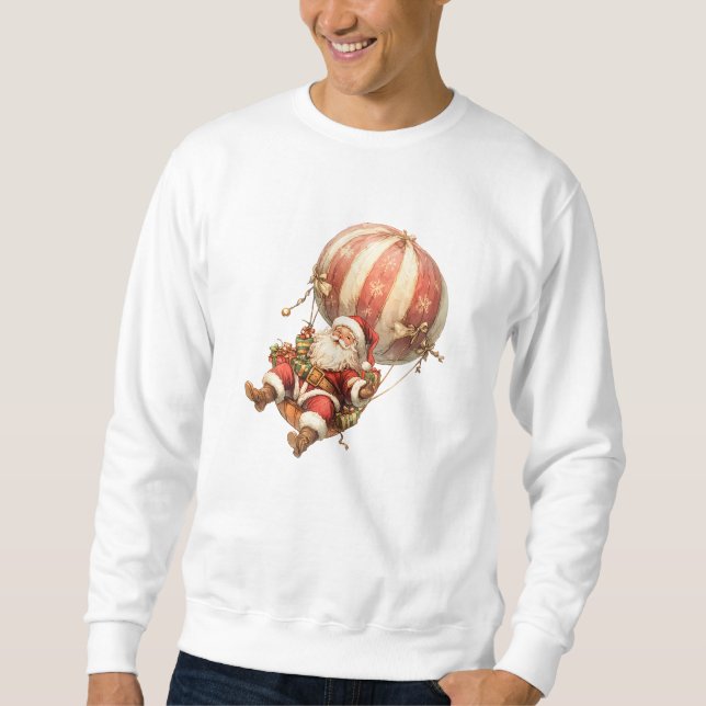Sudadera Papá Noel y regalo de Navidad (Anverso)