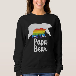 Sudadera Papa Oso Y Un Bebé Llevan Apoyo Lgbt Y Respe