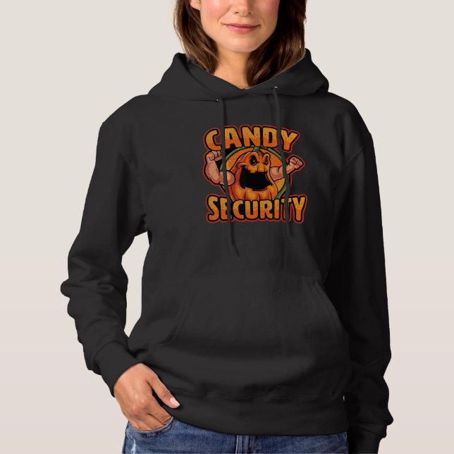 Sudadera Papá, padre y madre de Candy Security (Anverso)