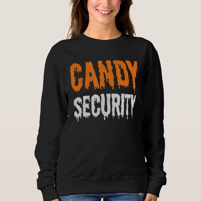 Sudadera Papá, padre y madre de Candy Security (Anverso)