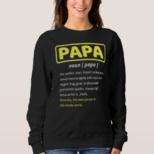 Sudadera Papa padrino Definición Día Del Abuelo Padre