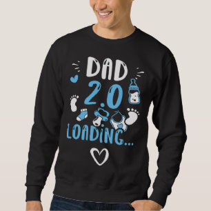 Sudadera Papá Papá 2 0 Cargando Frases de bebé varón