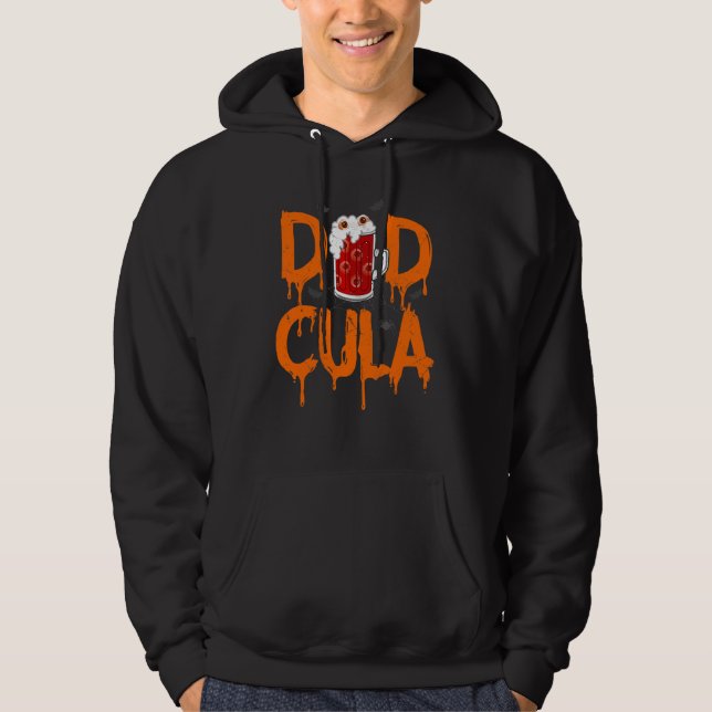 Sudadera Papa Papá Disfraz de Monstruo Drácula Fácil Hallow (Anverso)