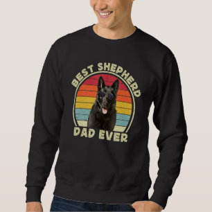 Sudadera Papa Pastor Alemán Negro para hombres Pastor Alemá