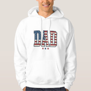Sudadera Papá Patriótico Bandera Americana Diseño Vector Vi
