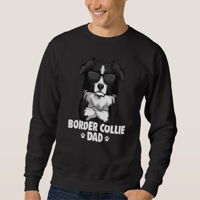 Sudadera Papá Perro Border Collie Hombre (Anverso)